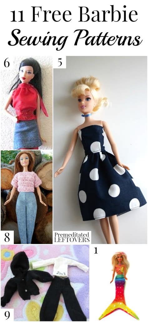 barbie patterns|10 Free Sewing Patterns for Barbie Clothes .